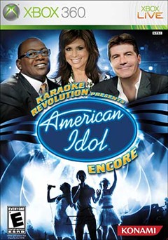 Karaoke Revolution Presents: American Idol Encore Xbox 360 Box Art
