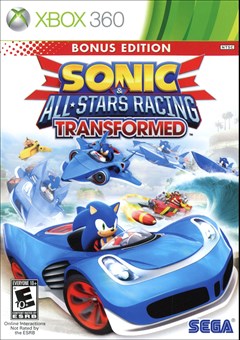 Sonic & All-Stars Racing Transformed Xbox 360 Box Art