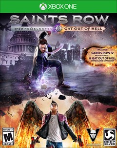 Saints Row IV: Re-Elected + Gat out of Hell Xbox One Box Art