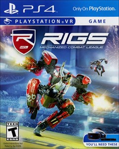 RIGS Mechanized Combat League PlayStation 4 Box Art