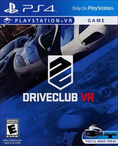 DriveClub VR PlayStation 4 Box Art