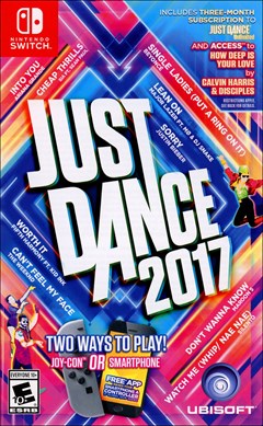 Just Dance 2017 Nintendo Switch Box Art
