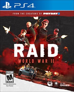 Raid: World War II PlayStation 4 Box Art