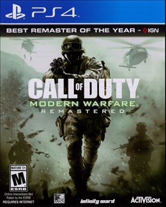 Call of Duty: Modern Warfare Remastered PlayStation 4 Box Art