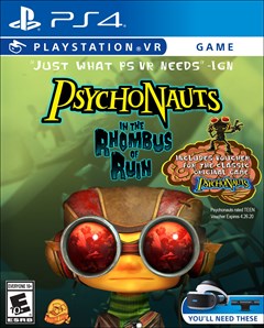 Psychonauts: In the Rhombus of Ruin PlayStation 4 Box Art