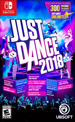 Just Dance 2018 Nintendo Switch Box Art