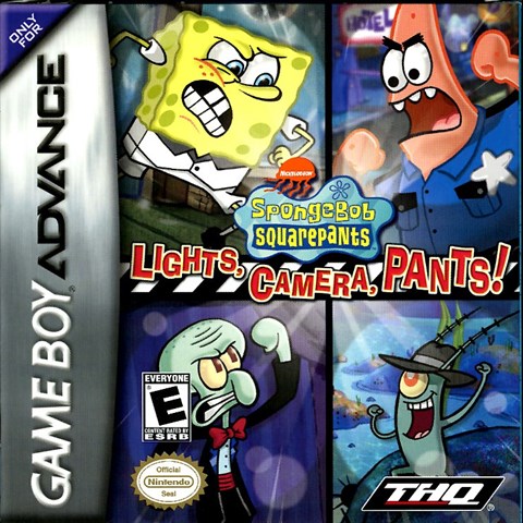 SpongeBob SquarePants: Lights, Camera, Pants! Game Boy Adv Video Game ...