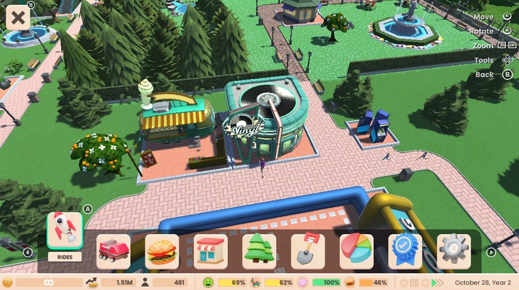 Rent Roller Coaster Tycoon Adventures Deluxe on Nintendo Switch